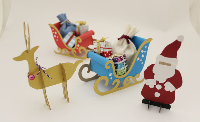 簡単かわいい!クリスマスのペーパークラフト 簡単かわいい!クリスマスのペーパークラフト