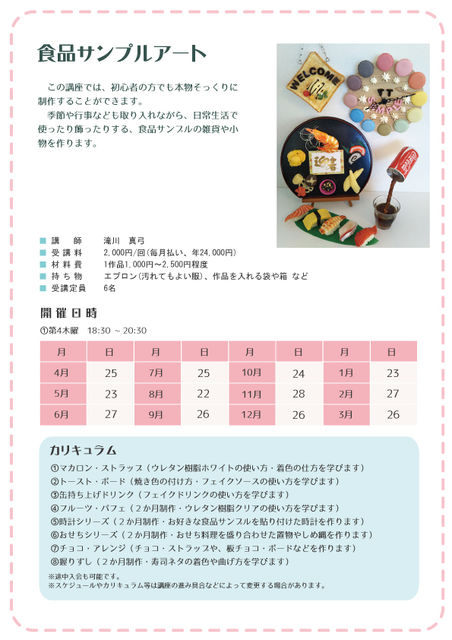 食品サンプルアート 食品サンプルアート