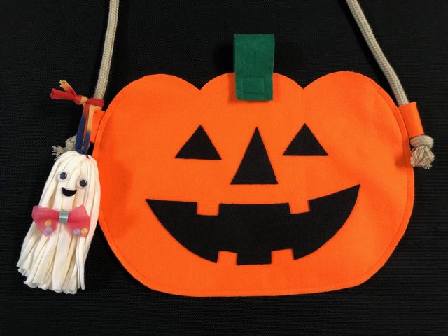 サコッシュお菓子バッグ＆おばけチャーム　秋のハロウィンフェスタ2019　ワークショップ