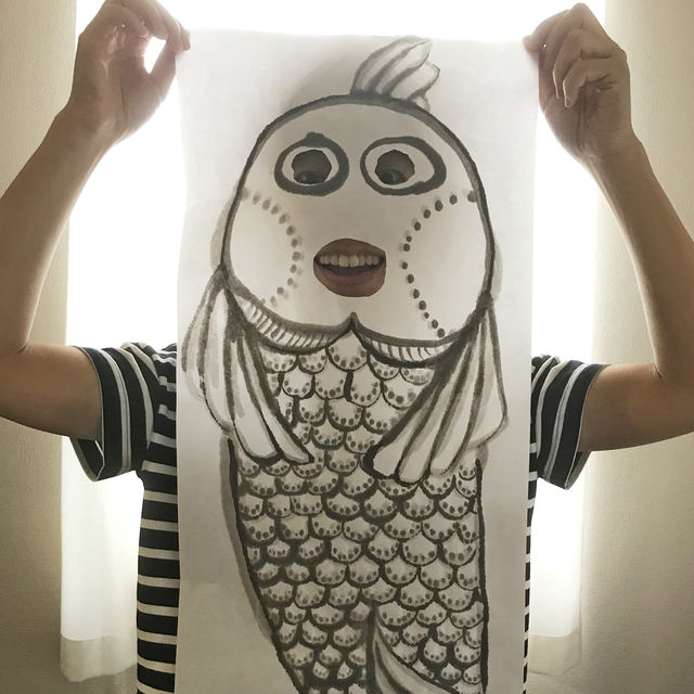 顔出しパネルを作って海の生き物に変身しよう! 油彩 顔出しパネルを作って海の生き物に変身しよう! 油彩